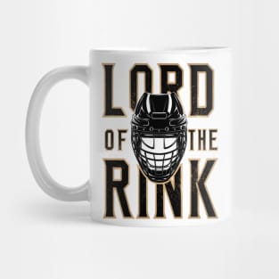 Lord of the Rink - Hockey - Black and Gold - Funny Mug